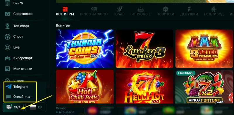 Ссылка на саппорт